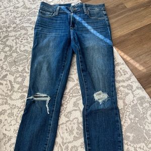 Paige jeans ripped size 28